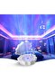Northern Lights Projector Night Light with Bluetooth Speaker & White Noise (White)