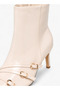 Women Buckle Detail Ankle Boots - 5