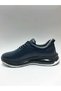 Genuine Leather Lace-Up Dark Blue Men's Shoes - 3