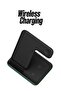 3 In 1 Wireless Charger for Mobile Phone Black