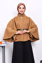 Camel Belted Cashmere Poncho - 3