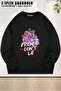 Unisex Stranger Things Friends Dont Lie Printed Oversized Crew Neck Sweatshirt