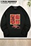 Unisex Jojo's Bizarre Adventure Steel Ball Run Printed Oversized Crew Neck Sweatshirt