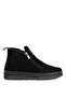 Elit Celindra Women's Genuine Suede Leather Flat Boots Black