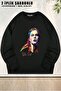Unisex Taylor Swift X2 Printed Oversized Crew Neck Sweatshirt