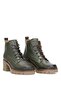 Elit Alvarine Women's Genuine Leather Heeled Boots Khaki - 4