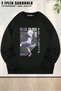 Unisex Killua Zoldyck, Hunter X Aesthetic Waifu Girl Printed Oversized Crew Neck Sweatshirt