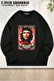 Unisex Che Guevara Viva La Revolucion Printed Oversized Crew Neck Sweatshirt