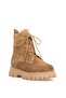 Elit Dravelle Women's Genuine Suede Leather Classic Boots Camel - 2