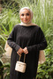Black Crew Neck Cold Thread Knitwear Tunic - 2