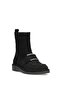 Elit Lorivane Women's Genuine Nubuck Leather Flat Boots Black - 2