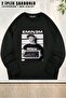 Unisex Eminem Slim Shady Printed Oversized Crew Neck Sweatshirt