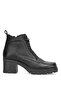 Elit Alvarine Women's Genuine Leather Heeled Boots Black