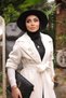 Cream Sleeves Knit Detailed Angora Coat - 2