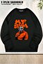 Unisex Mf Doom V2 Printed Oversized Crew Neck Sweatshirt