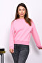 Pink Crew Neck Three Thread Sweat