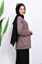 Mink Hooded Zippered Modal Sweat Cardigan - 4