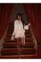 Women's White Premium Trend Shiny Fabric Flowy Balloon Sleeve Skirt Ruffled Shorts Dress Ely-38990001 - 3