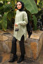 Mint Green Crew Neck Cold Thread Knitwear Tunic