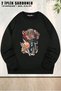 Unisex Tengen Uzui Demon Slayer Kimetsu No Yaiba Printed Oversized Crew Neck Sweatshirt