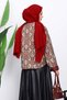 Tan Ethnic Patterned Short Jacket - 4
