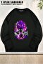 Unisex Dragon Ball Black Goku Original God Printed Oversized Crew Neck Sweatshirt