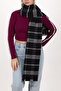 Women's Plaid Pattern Cotton Woven Shawl Scarf 70*190 - 6