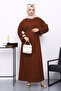 Brown Two Thread Modal Dress - 2