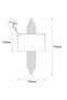 Mızrak Decorative Metal Pipe Single Sconce Antique, Rustic Ambiance Wall Lamp Mizrak-615 - 8