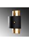 Noctra Double-Way Metal Single Sconce Black Glossy Gold Body, Modern Design Wall Lamp Noctra-15351 - 8