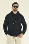 Men's Winter Regular Fit K Hooded Sweatshirt with Fleece Inside - 3