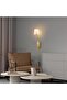 Lumora Modern Conical Fabric Lampshade Sconce White Gold Body, Luxury Wall Lamp Lumora-15333 - 2