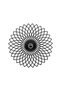 Daisy Motif Decorative Metal Sconce with Tufts in Black, Modern Ambiance Wall Lamp Papatya-Mr-987 - 7