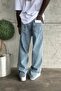 Men's Relax Baggy Light Blue Denim Jean Trousers Ke-930 - 3