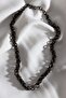Black Ends Zircon Stone Chain Anti-Tarnish Necklace
