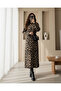 Round Neck Patterned Knitwear Dress