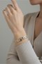 Steel Leaf Women's Handcuff Bracelet – 18 cm Handcuff Bracelet |   Non-Tarnish Women's Jewelry - 2
