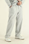 Men's Winter Fleece-Lined Kangaroo Pocket Sweatshirt Bottom Baggy Tracksuit Set - 4