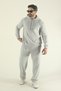 Men's Winter Fleece-Lined K Hooded Sweatshirt Bottom Baggy Tracksuit Set - 2