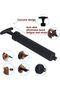 10" Portable Hand Air Pump Inflator Kit with Needle, Nozzle & Hose - 2