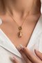 Paris Eiffel Tower Manifest Necklace with Camera and Glasses Charm Steel Necklace - 2