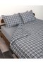 Square Patterned Single Duvet Cover Set 160X220 cm (Without Sheets) - 2