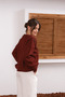 Bead Detailed V-Neck Knitwear Sweater - 3