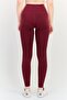 Women Tight Fit Training Leggings, Maroon - 3