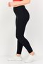 Women Tight Fit Yoga Leggings, Black - 2