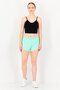 Women Slim Fit Running Shorts, Mint Green - 4
