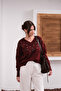 Bead Detailed V-Neck Knitwear Sweater - 4