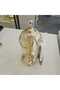 1 Piece Cast Metal Footed Hand Towel Rail Gold - 2
