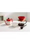 Red V60 02 Dripper Ceramic Coffee Brewing Equipment Filter Coffee - 4