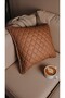 Leather 45X45 Throw Pillow (Filled) Living Room Cushion, Cushion, Gold Leather, Cushion Sofa Cushion, Pillow - 5